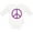 AA-White, variant on Inktastic Purple Peace Sign Boys or Girls Long Sleeve Baby Bodysuit