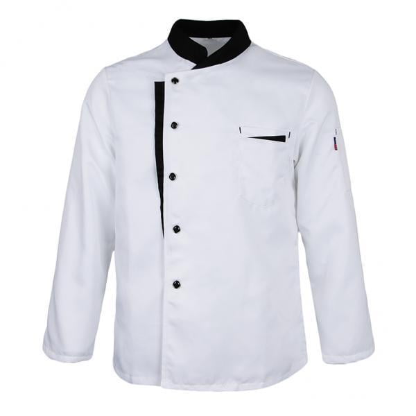 2x Chaqueta de Manga Larga, Chaqueta de Panadero con Bolsillos, Ropa , Chef, Ropa de Hospitalidad, Ropa profesion, de Chaque Hugo chaqueta de chef uniforme de las mujeres de los hombres