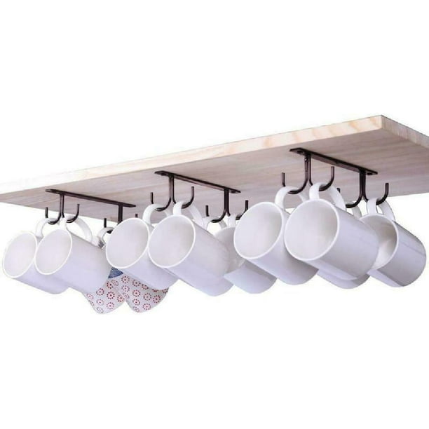 pix Coffee Cup Rack Walmart levoshua mug holder 12 cabinet hook mug rack coffee cup holder rustic mug tre