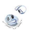 thumbnail image 2 of Shkhoas Translation Earbuds Language Translator Device Open Ear Translator Headphones 98% High Accruacy Instant Translation in 1 Sec Support 75 Languages and Accents,Blue, 2 of 3