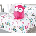 thumbnail image 3 of Owl #3 Printed Twin Size Comforter Set 6 Pieces Super Soft with Sheet Set and Pillow Plushie Toy Bedding Décor, 3 of 4