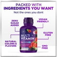 thumbnail image 5 of Liquid Multivitamin - Sugar Free Daily Multi Vitamin for Women, Men & Kids, Vitamins A, C, D, B-12, Biotin & Zinc - Supports Faster Hair Growth & Skin Wrinkles, Vegan, Non-GMO, Berry Flavor, 15 Fl Oz, 5 of 9
