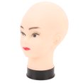 thumbnail image 1 of Bald Head Model, Simulated Skin Mannequin Head Needle Insertable  for Hats Glasses Headphone Display, 1 of 7