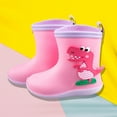 thumbnail image 2 of Fridja Toddler Infant Rain Boots Kids Baby Boy Girls Cute Cartoon Dinosaur Shoes, 2 of 3