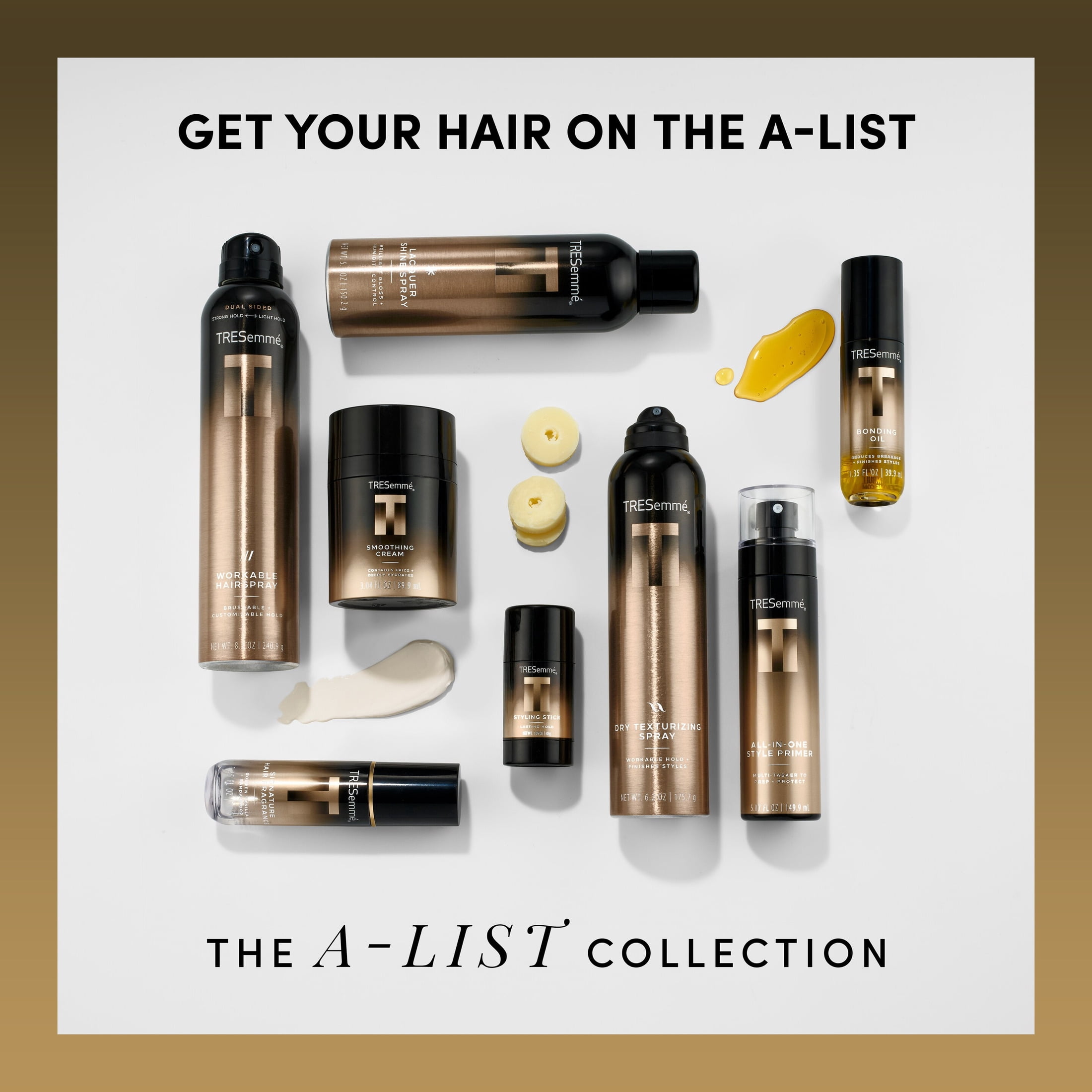 TRESemmé Dry Texturizing Hair Spray for Workable Holding + Finishing Styles A-LIST Collection Developed Safe for All Hair Types, 6.2 oz