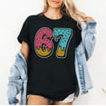 thumbnail image 2 of Funny 67 Ice Cream Drip Meme Six Seven Gen Alpha Slang T-Shirt, Multicolors, Size S-5XL, 2 of 5