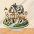 thumbnail image 4 of Rabbits Home 2D Acrylic Ornament Festival Decoration Home Ornament Crafts Decoration, 4 of 5