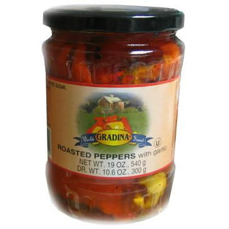 Roasted Red Peppers with Garlic (Gradina) 19.3oz