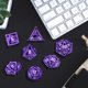 thumbnail image 5 of 7 dados poliédricos para casino, regalos de fiesta para el juego de rol D&amp;D Púrpura, 5 of 9