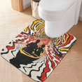 thumbnail image 2 of Yayeee Bath Rugs for Bathroom Floor Set of 2 Non Slip Fluffy Soft Absorbent Mat, Abstract Boat Ride, 2 of 7