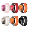 thumbnail image 6 of Magnetic Silicone Strap for Apple Watch Band Ultra 2 49mm 45mm 41mm Bracelet for Iwatch Series 9 8 7 6 SE 5 4 38 42mm 44mm 40mm (Grey Orange,38mm 40mm 41mm), 6 of 7