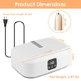 thumbnail image 2 of Moclever Portable Clothes Dryer, Foldable Mini Dryer Machine with Timer UV Sterilization 2 Drying Modes Remote Control for Home Apartment RV Travel, White, 2 of 13