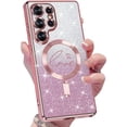 thumbnail image 1 of wonima11 Compatible with Samsung Galaxy S23 Ultra 5G Case,Cute Gradient Color Curly Wave Frame Shockproof Protective Cases Soft Cover (Hot Pink), 1 of 1
