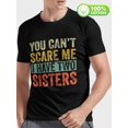 thumbnail image 1 of Algodón, Top creativo para hombre, Camiseta informal de manga corta con cuello redondo, Ropa para hombre para verano al aire libre, Divertida, Sugerir una talla más grande, No puedes asustarme, tengo, 1 of 6