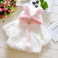 thumbnail image 5 of Baywell Toddler Baby Boy Girl Little Cute Bear Hoodie Jacket Sherpa Fuzzy Winter Warm Coat White 0-18M, 5 of 10