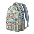 thumbnail image 2 of Boho Chic Floral Adjustable Strap School Bag, Scratch-Resistant Oxford Cloth, Breathable Foam Padding, Large Capacity Student’s Backpack for Outdoor, Travel, and School, 2 of 6