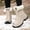 Beige, variant on Women's Warm Insulated Plush Lined Waterproof Mid Calf Winter Snow Boots Black 12.5