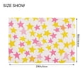 thumbnail image 4 of Yayeee Bath Rug for Bathroom Floor Non Slip Rectangle Fluffy Soft Absorbent Mat, 16"x24", White Stars Pattern, 4 of 7