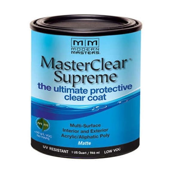 MODERN MASTERS MCS90132 1 Qt. Matte Masterclear Supreme Protective Clear Coat