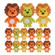 thumbnail image 1 of EeaseMX 18 borradores adorables de león, borradores de animales 3D, borradores de león de dibujos animados, borradores de TPR para niños, 1 of 7