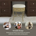thumbnail image 6 of Hillsdale Furniture Villa III Upholstered Backless Vanity Stool, Antique Beige, 6 of 15