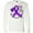 AA-White, variant on Inktastic Love, Care, Cure Cystic Fibrosis Awareness Purple Ribbon Long Sleeve T-Shirt