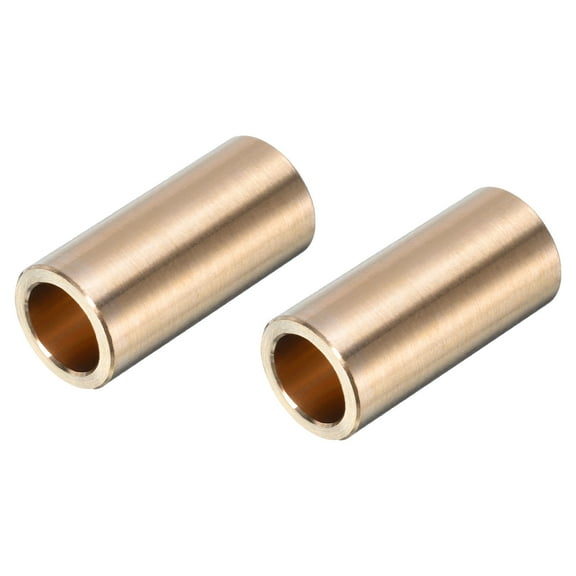 2 Pack Sleeve Bearings 10mm Bore x 14mm OD x 30mm Length Self-Lubricating Brass Bushing