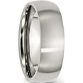 thumbnail image 5 of Stainless Steel Brushed 7mm Half Round Band (Size 7) Made In China sr17-7, 5 of 6