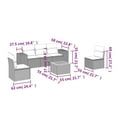 thumbnail image 2 of vidaXL Garden Sofa Set Black, 2 of 5