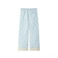 thumbnail image 3 of FcBaudy Full Length Pants Man Solid Color Fleecing Intensification Pockets Drawstring Lambskin Trousers Man Polyester Trousers, 3 of 8