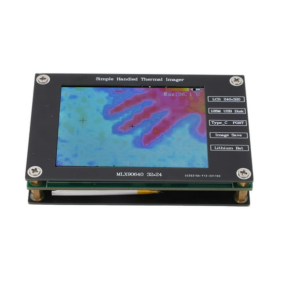 Thermal Imager Infrared Camera, 2.8in LCD Screen Thermal Imager Thermal Imager Portable Lithium Ion Battery Powered With SPI Flash Chip For Industrial Use