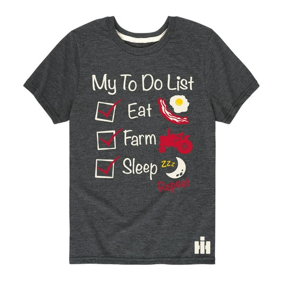 Case IH - Eat Farm Sleep - Youth Short Sleeve Graphic T-Shirt
