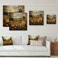 thumbnail image 4 of Designart "Prairies Dreams painting" Landscapes Print on Natural Pine Wood, 4 of 5