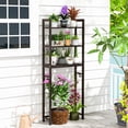 thumbnail image 2 of Giantex 3-Tier Metal Bathroom Organizer, Freestanding Over The Toilet Storage Rack w/Anti-Tippling Devices, Coffee, 2 of 8