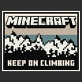 thumbnail image 2 of Mens Minecraft Mountain Keep On Climbing T Shirt, 2 of 5