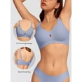 thumbnail image 3 of LUCKMEEY Wireless Bras for Women Seamless Full Coverage Push up Everyday Bra Plus Size, 3 of 7
