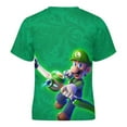 thumbnail image 5 of Luigi's Mansion Unisex T-Shirt for Boys Girls Short Sleeve Sports Top Breathable Blouse 3D Prints Tee Shirts Casual Children Clothing 120CM, 5 of 8