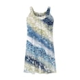 thumbnail image 3 of Vestido de Verano para las Mujeres Impreso sin Mangas Cuello Redondo, Suelto de Rodilla de Longitud Vestido Casual para la Primavera, 3 of 4