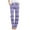 Purple, variant on WREESH Womens Linen Lounge Pants Fashion Casual Stripe Printing Elastic Loose Drawstring Pants Straight Wide Leg Trousers Pants Black