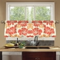 thumbnail image 3 of Ryvnso Elegant Tropical Floral-h9 Curtains Sets Short Curtain Rod Pocket Half Window Cafe Farmhouse Tier 2 Panels 57"W x 24"L, 3 of 7
