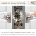 thumbnail image 3 of Brushed Nickel Door Knobs Interior with Lock, Modern Privacy Satin Nickel Door Knob Door Handles for Bathroom Bedroom Rectangle, 3 of 14