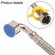 thumbnail image 5 of Stainless Steel Braided Hose Contectors Elbow Hose Toilet Faucet Pipes Plumbing Bathrooms Kitchen Water Heater Inlet Pipe, 5 of 11