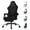 Black, variant on SITMOD Video Gaming Chair Fabric Office Chair with Footrest Lumbar Support Headrest Adjustable Swivel and Height Reclining Recline Ergonomic Computer Chair, Pink