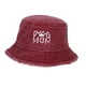 thumbnail image 2 of Sombrero de pescador para mujer, gorra de béisbol vaquera, transpirable, de verano, de algodón rojo, 2 of 9
