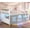 White, variant on Low Loft Bed Twin With Tent, Led Lights, 5 Storage Drawers, Metal Loft Bed With Bookcase,Under-bed Play Space,13.8''h Guardrail,inclined Ladder,Black