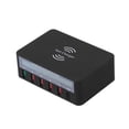 thumbnail image 3 of Estación de carga Estación de carga inteligente con 6 puertos LCD Muelle de carga USB Cargador inalámbrico de compatibilidad universal Estación de carga para uso familiar y de oficina Romacci Estación de carga, 3 of 6