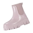 thumbnail image 1 of LOVZFMLL Bottes pour Femmes Bottines à la Cheville Bout Rond Imperméables Talon Bas Épais Bottes de Pluie Printemps Automne Mode Chaussures Décontractées, 1 of 6