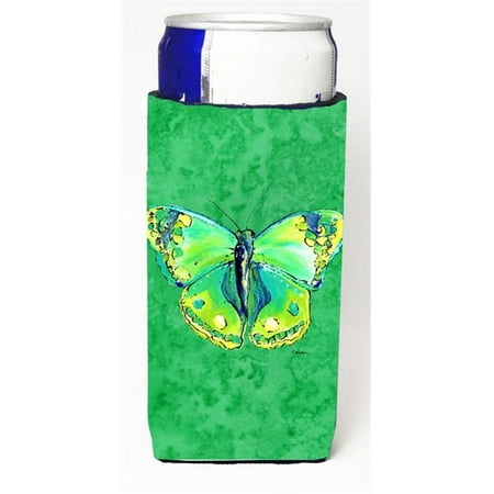 

Carolines Treasures 8863MUK Butterfly Green On Green Michelob Ultra bottle sleeves For Slim Cans - 12 oz.