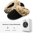 thumbnail image 7 of Barerun Winter Fuzzy House Slippers Plush Faux Fur Fluffy Flats Slippers Warm Memory Foam Slide Shoes for Women, 7 of 7