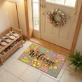 thumbnail image 4 of Easter Welcome Coir Doormat, 18x30 Inch Colorful Easter Egg Pattern Front Door Mat, Non-Slip Outdoor Indoor Entryway Rug for Spring Holiday, Porch, Patio, and Home Decor, 4 of 8